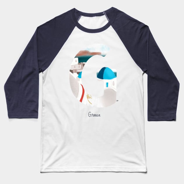 Bucket list destination - Greece Baseball T-Shirt by gabbadelgado